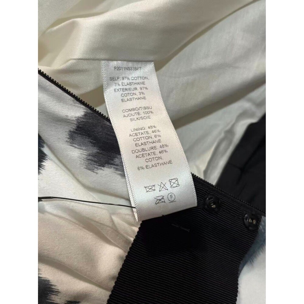 NWOT Carolina Herrera Cotton Floral Tea-Length Dress Sz 10 - Picture 12 of 16